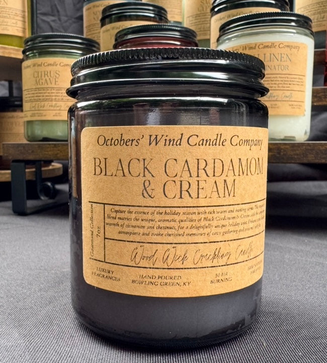 Black Cardamom and Cream Candle