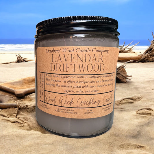 Lavender Driftwood Candle