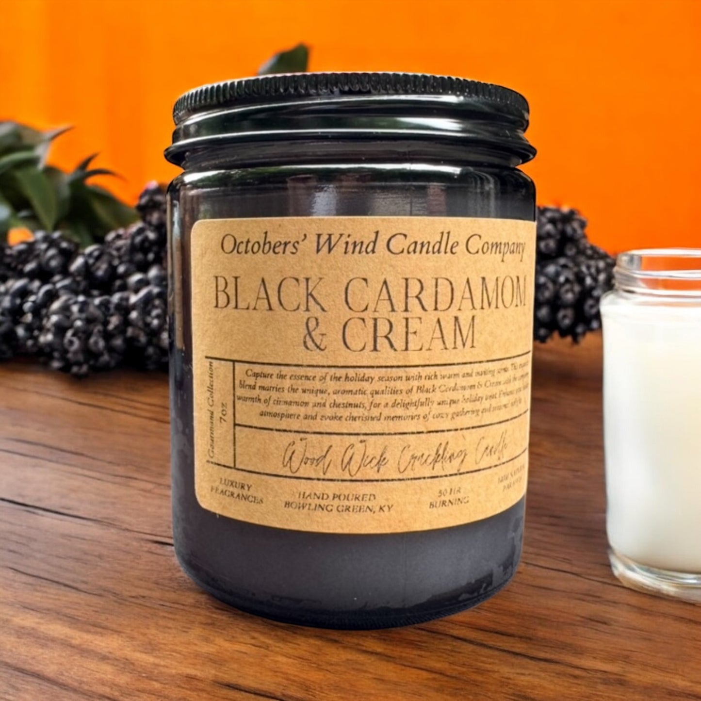 Black Cardamom and Cream Candle
